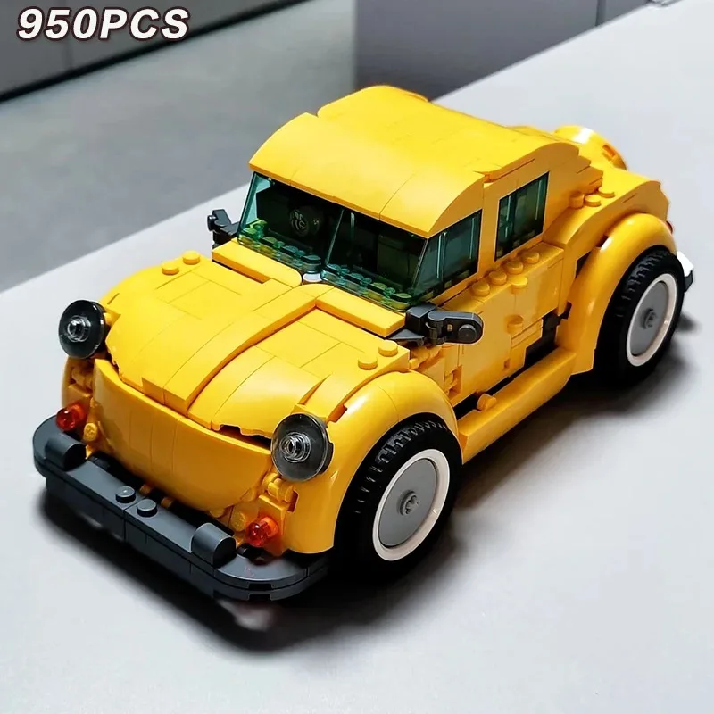 

950PCS Yellow Robot Truck Car Home Decoration Assembly 10338 Model Toy For Children Adult Christmas Gifts