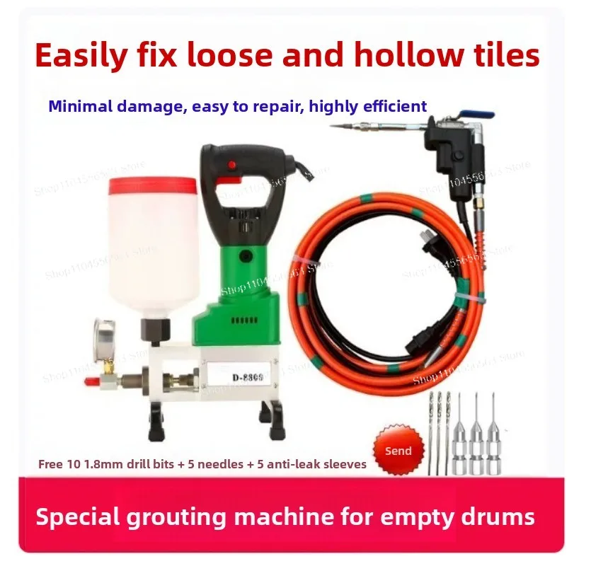 High-Pressure Grout Injection Machine for Tile Hollow Repair – Grouting Gun for Stone, Floor Tile & Wall
