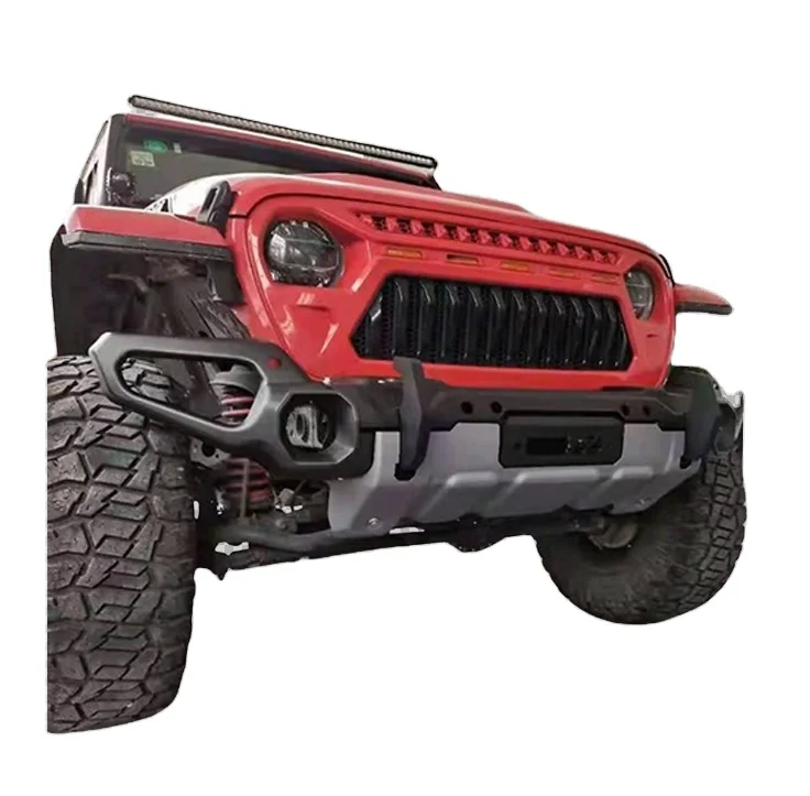 Hot Sale 4X4 Accessories Front Bumper Replacement Aluminum Alloy Front Bumper Guard for wrangler jl 18+