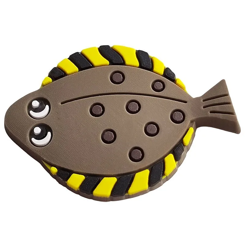 PVC Fish Shoe Charms Cute Clog Shoe Buckle Decorations for Sandals Sneakers Couple Gift