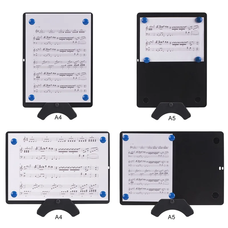 AS98-Soporte de partituras ajustable portátil, soporte de partituras multiusos para trompeta, corneta, clarinete, flutista