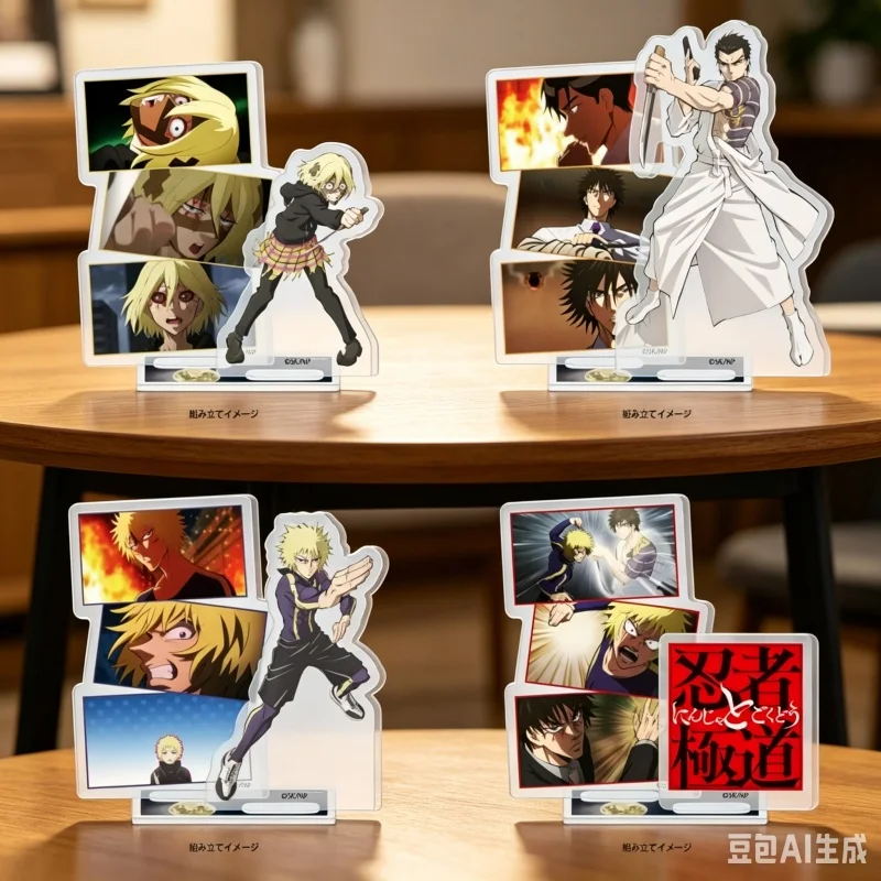 Figura de Acrílico de 15 cm de Anime Ninja Vs. Gokudo, Kiwami Kimura, Cosplay, Adorno de Escritorio, Llavero, Artículo Decorativo Coleccionable, Souvenir