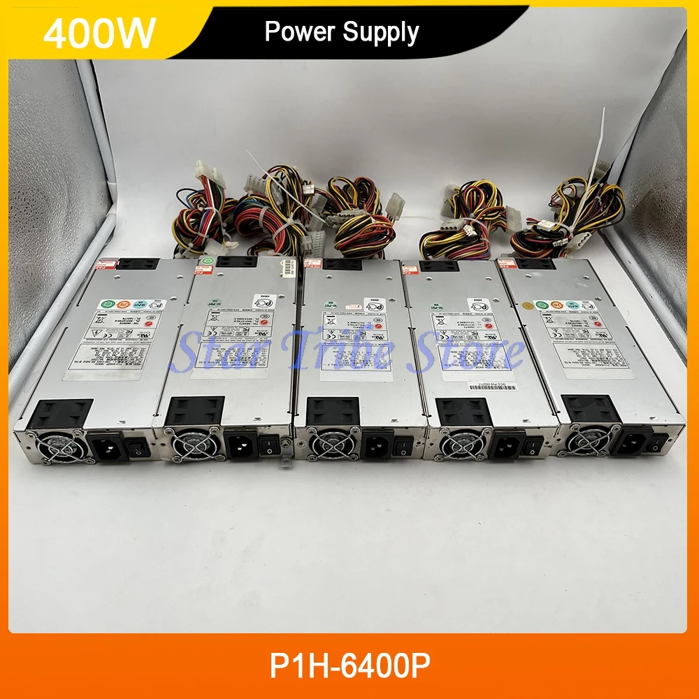 1 Pcs 1U 400W Server Power Supply P1H-6400P 1U 100-240V +5V 25A +12V 12A +3.3V 20A