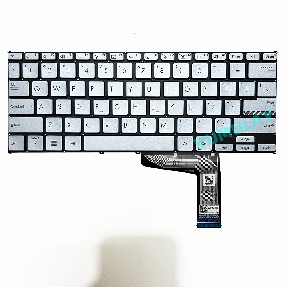 US/Russian Keyboard for Asus Vivobook Go 14 E1404 E1404G E1404GA E1404F E1404FA L1404FA L1404 L1404F L1404FA-NK286W