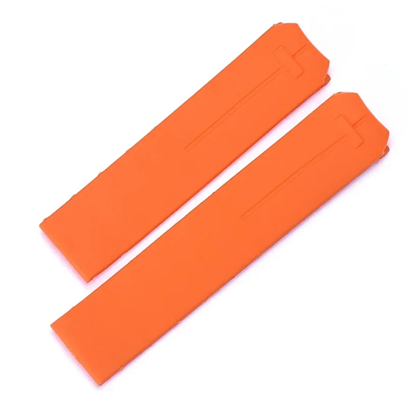 Silicone Rubber Strap For Tissot TOUCH COLLECTION EXPERT SOLAR Series T091T013 T081 Black Orange Men's Watch Bracelet 20mm 21mm