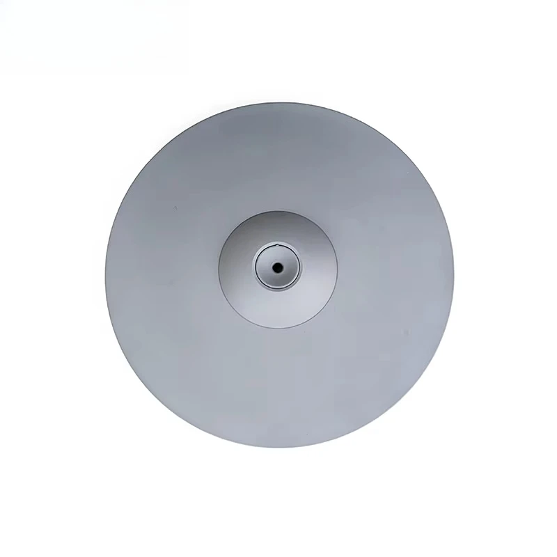 Gray Hi-Hat E-Cymbal Pad  Dual-Zone Silent Drum Pad Compatible with Electronic Drums