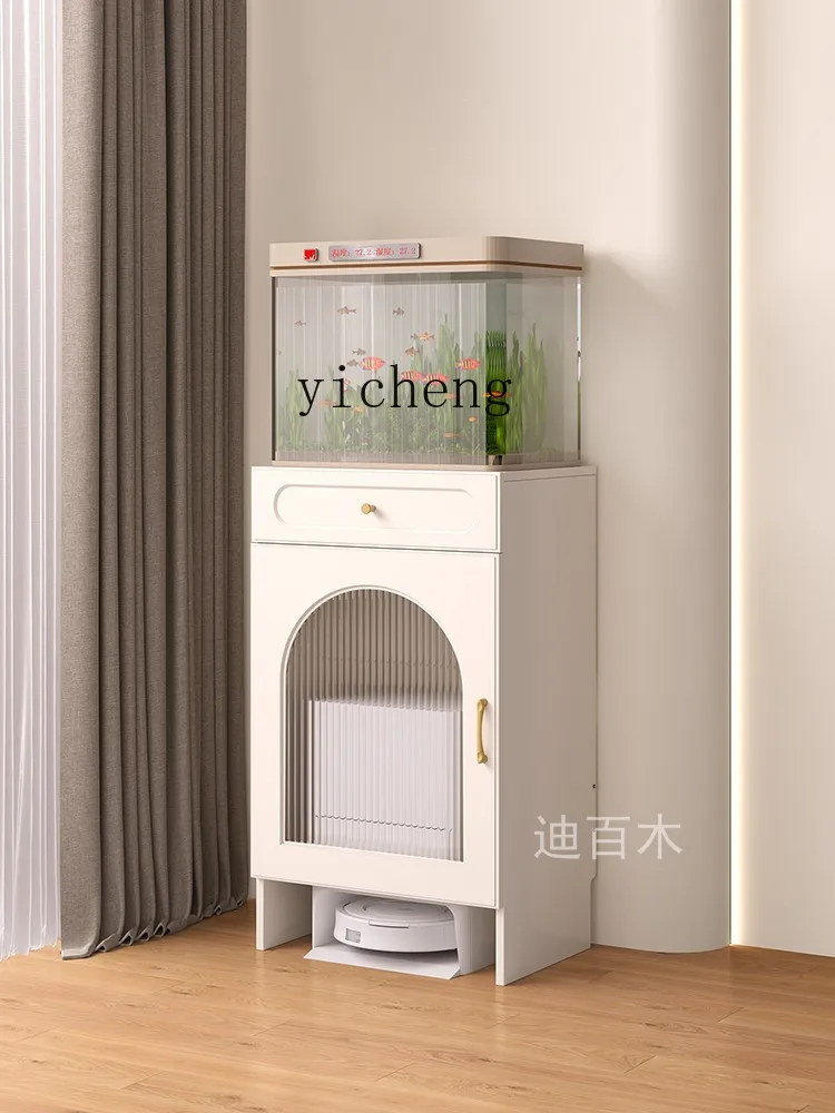 Tqh Sweeping Robot Storage Rack Cloud Whale Storage Rack Sideboard Cabinet Integrated Wall Locker