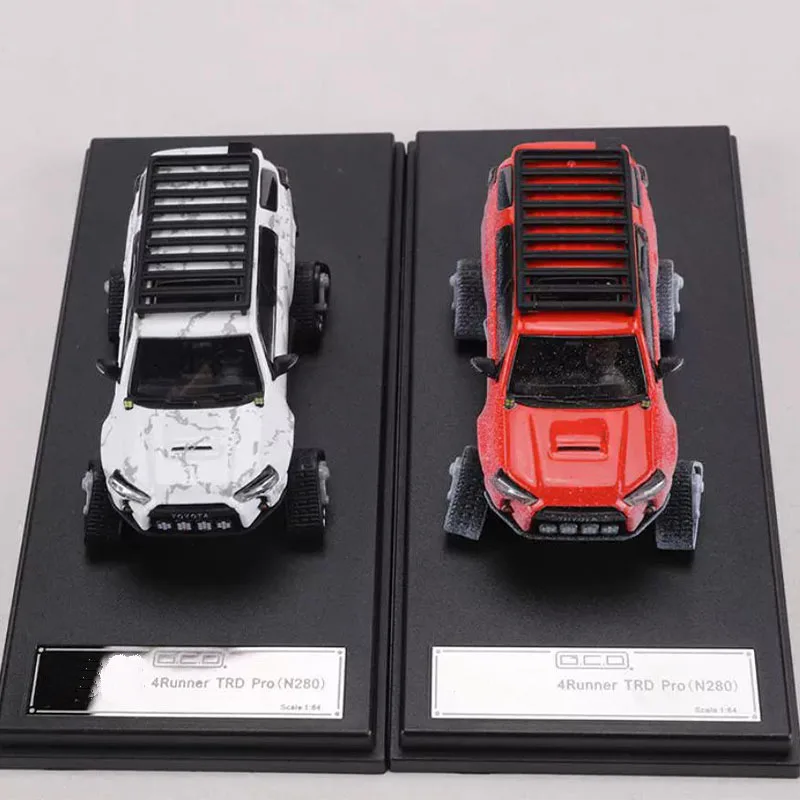 

GCD 1:64 Scale 4Runner Widebody Pre-Runner Snowmobile Simulation Alloy Car Model Static Display Collectible Toy Gift Souvenir