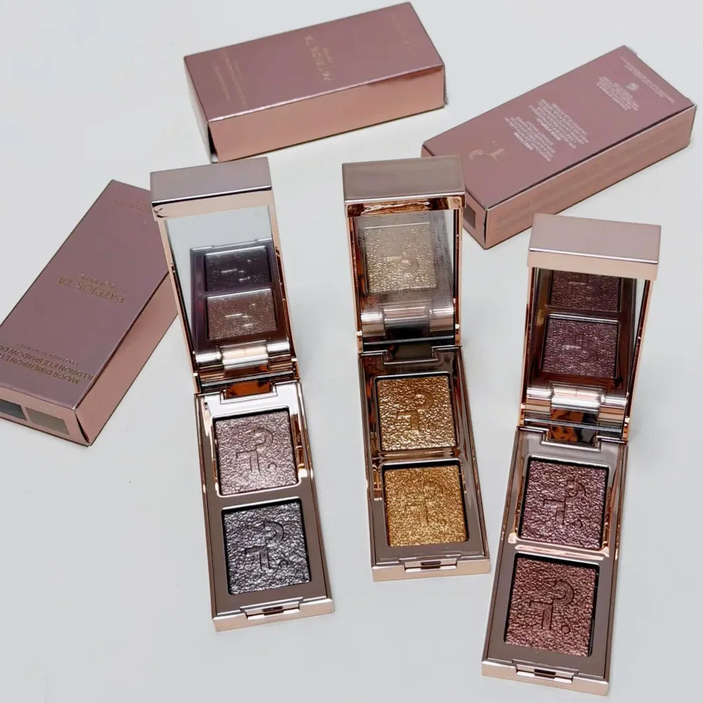 Patrick-Ta Major Dimension Eye Illusion Eyeshadow Duo and Major Glow Crème & Powder Light Reflecting Translucent Highlighter Duo