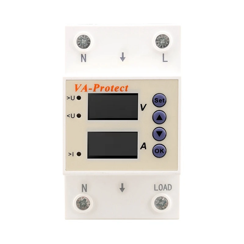 

SINOTIMER 40A Din Rail Регулируемая защита от перегрузки по напряжению и под напряжением