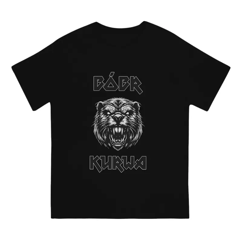 Bober T-shirt for men Kurwa Bobr Bober novelty pure cotton tees round neck short sleeve t shirt birthday present tops