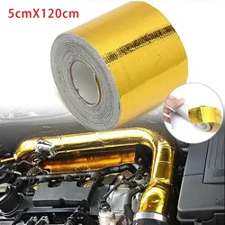 120x5cm Motorcycle Exhaust Wrap Pipe Header Heat Insulation Roll Tape Turbo Heat Exhaust Thermal Wrap Tape