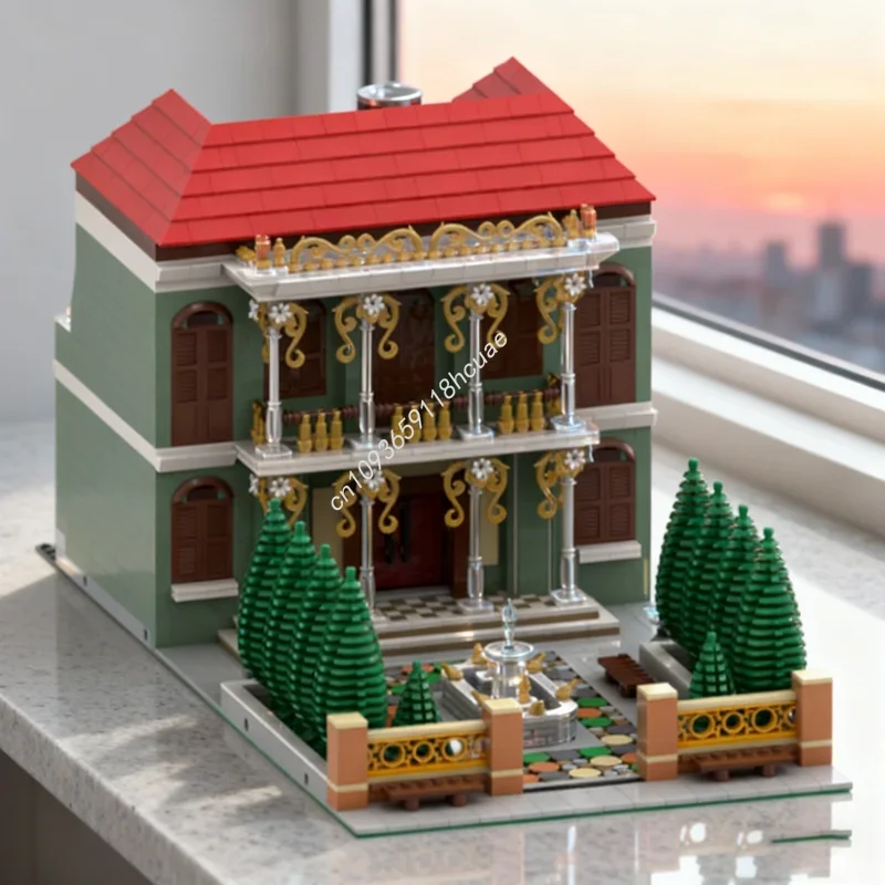 

Набор строительных блоков MOC Garden Creatored, 562 детали, для сборки моделей, рождественский подарок, игрушки DIY, креативные кирпичики, подарок на день рождения для детей