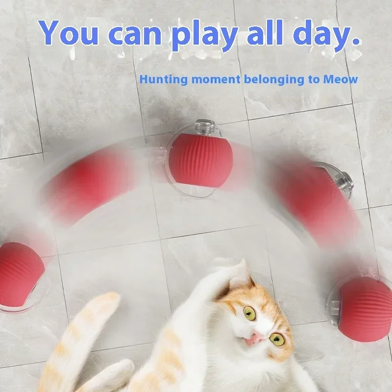 Smart Cat Toys Automatic Rolling Ball Fake Tail Rechargeable Electric Pet Interactive Toy Dog Cat Training Imitate Mouse Tail image 3