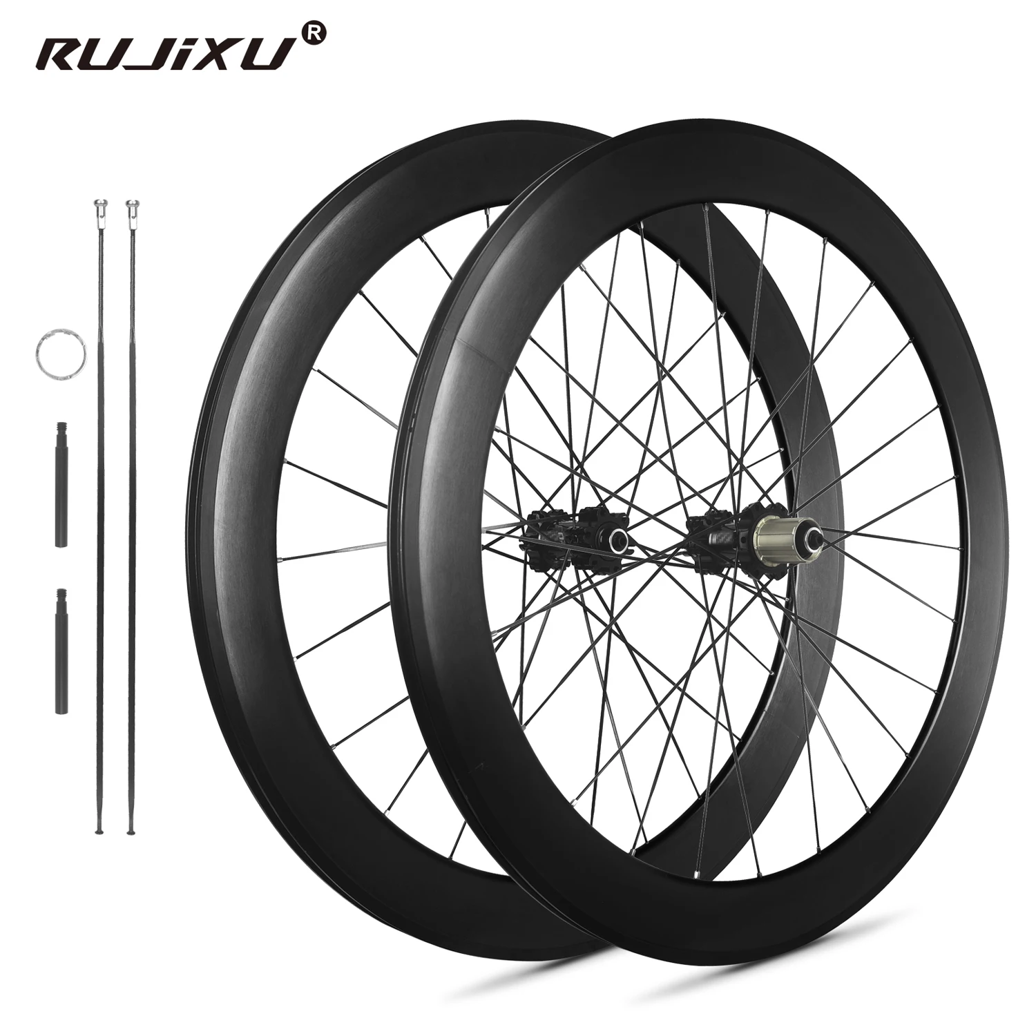 Road disc brake 700C 50/62mm NO mark disc brake Carbon wheels Road bicycle disc brake carbon wheelset clamp/no tube