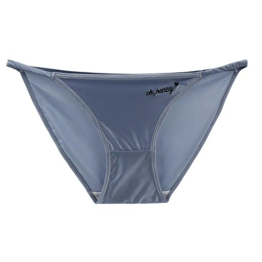 

Solid Color Intimates Cotton Crotch Thin Strap Letter Print Underwear Seamless Underwear Women Stain Panties Women Briefs
