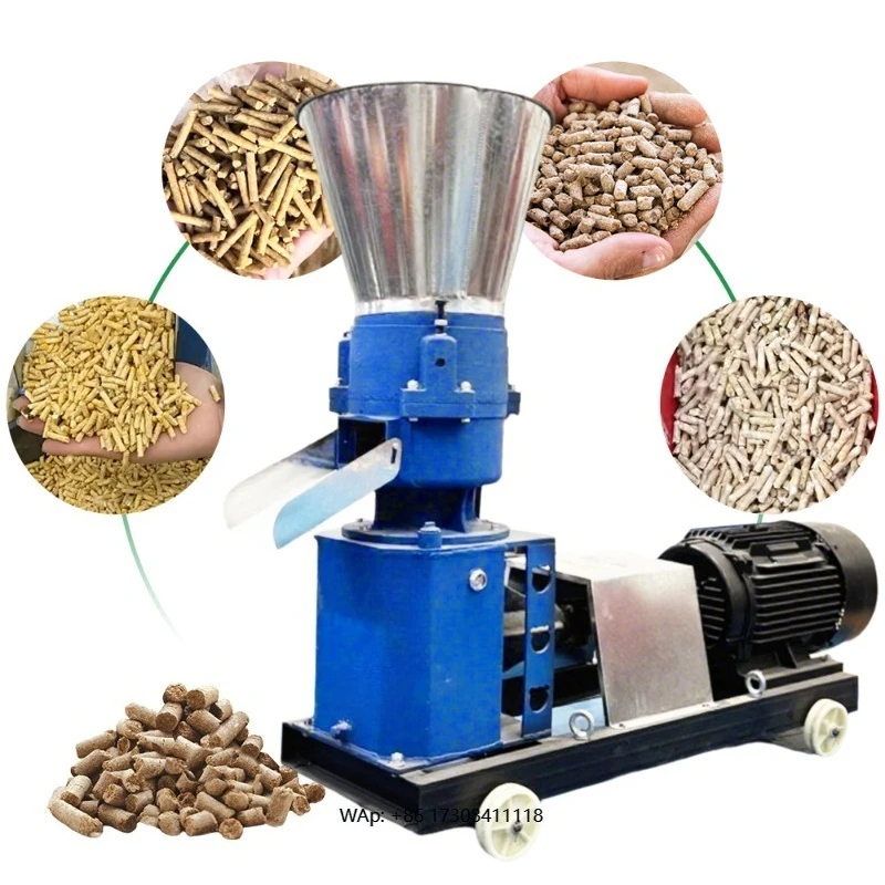 New Medium Scale Metal Poultry Feed Making Machine 500kg/h Electric Granulator with Corn Soybean Meal High Productivity
