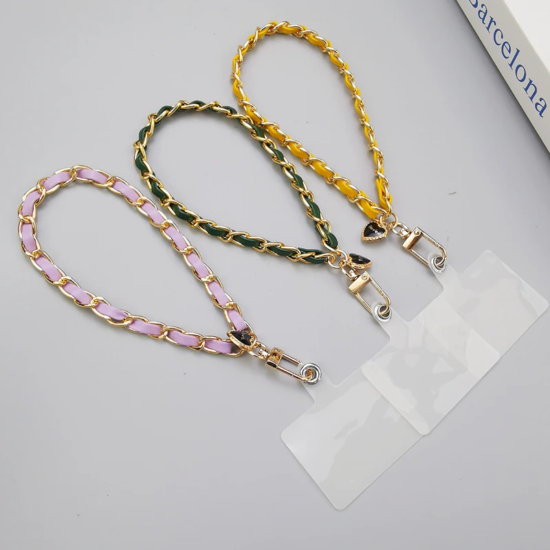 Phone Pendant Short Wrist Rope Fragrant Pickup Chain Hand-woven Mobile Phone Lanyard Handle Guard Against Losing Sling Clip Type