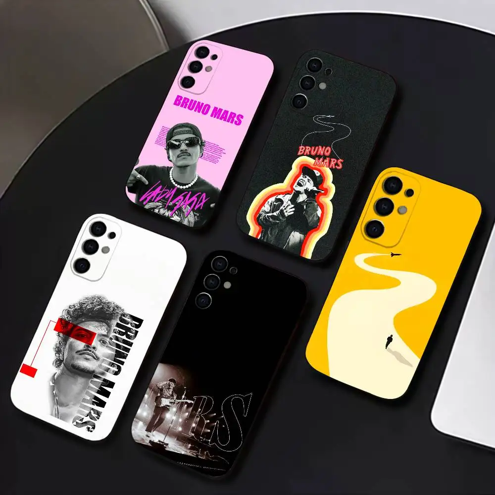 

Singer B-Bruno M-Mars Phone Case For Samsung S25,S24,S21,S22,S23,S30,Ultra,S20,Plus,Fe,Lite,Soft Black Cover