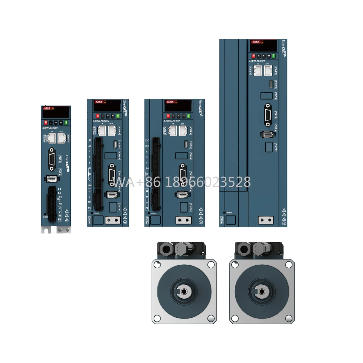 Industrieller EtherCAT AC-Servomotorsteuerungs-Servoantriebs-Encoder 200 W mit Bremse