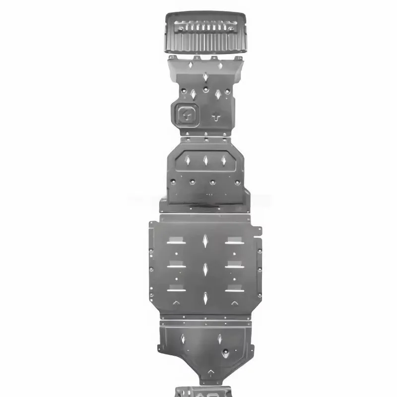 New High Quality Steel Front Radiator Guard & Lower Chassis Guard Plate for Leopard 5, Engine Battery Motor Protection