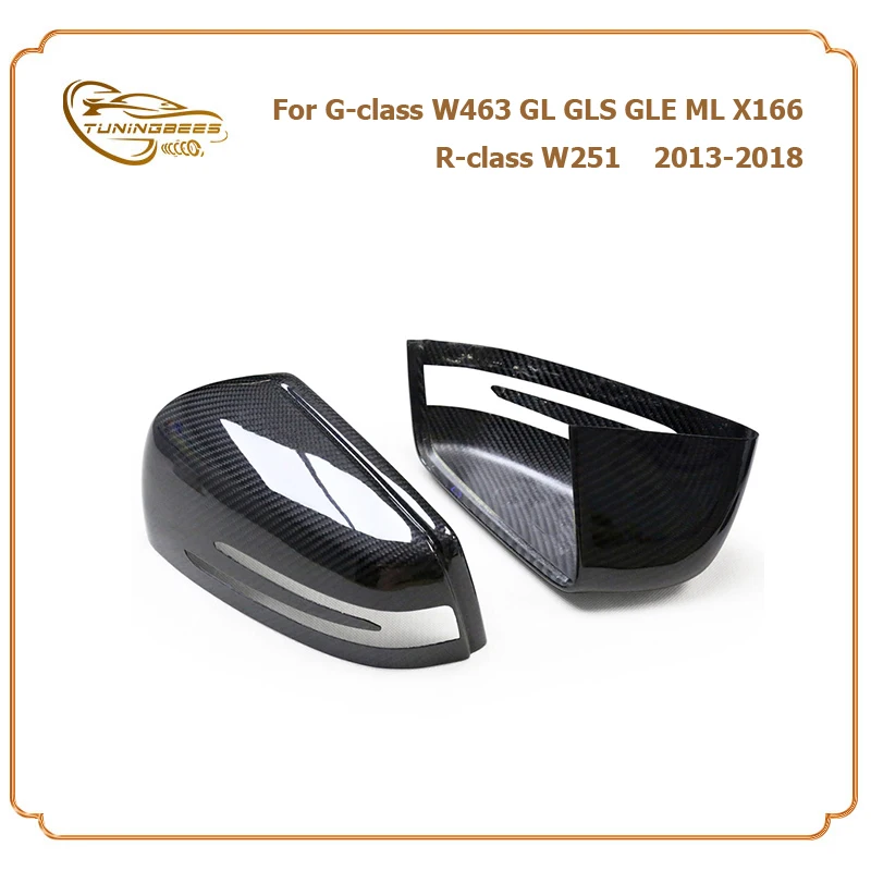 Carbon Fiber Side Door Mirror Cover For Benz G-class W463 GL GLS GLE ML X166 R-class W251 2013 2014 2015 2016 2017 2018