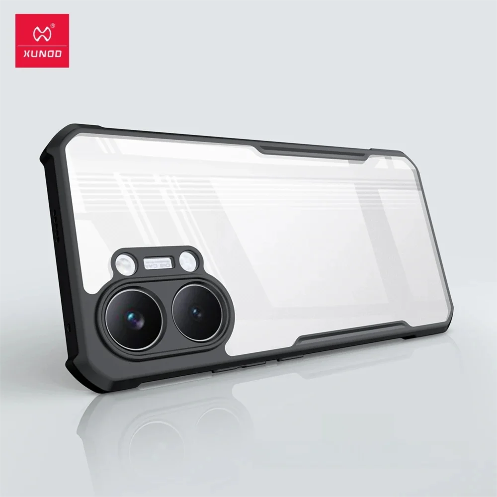 Xundd Phone Case For POCO X8 Pro X8 Pro Max 5G Case Airbag Anti-drop Shell,Acrylic+TPU Back Ultra Transparent Cover