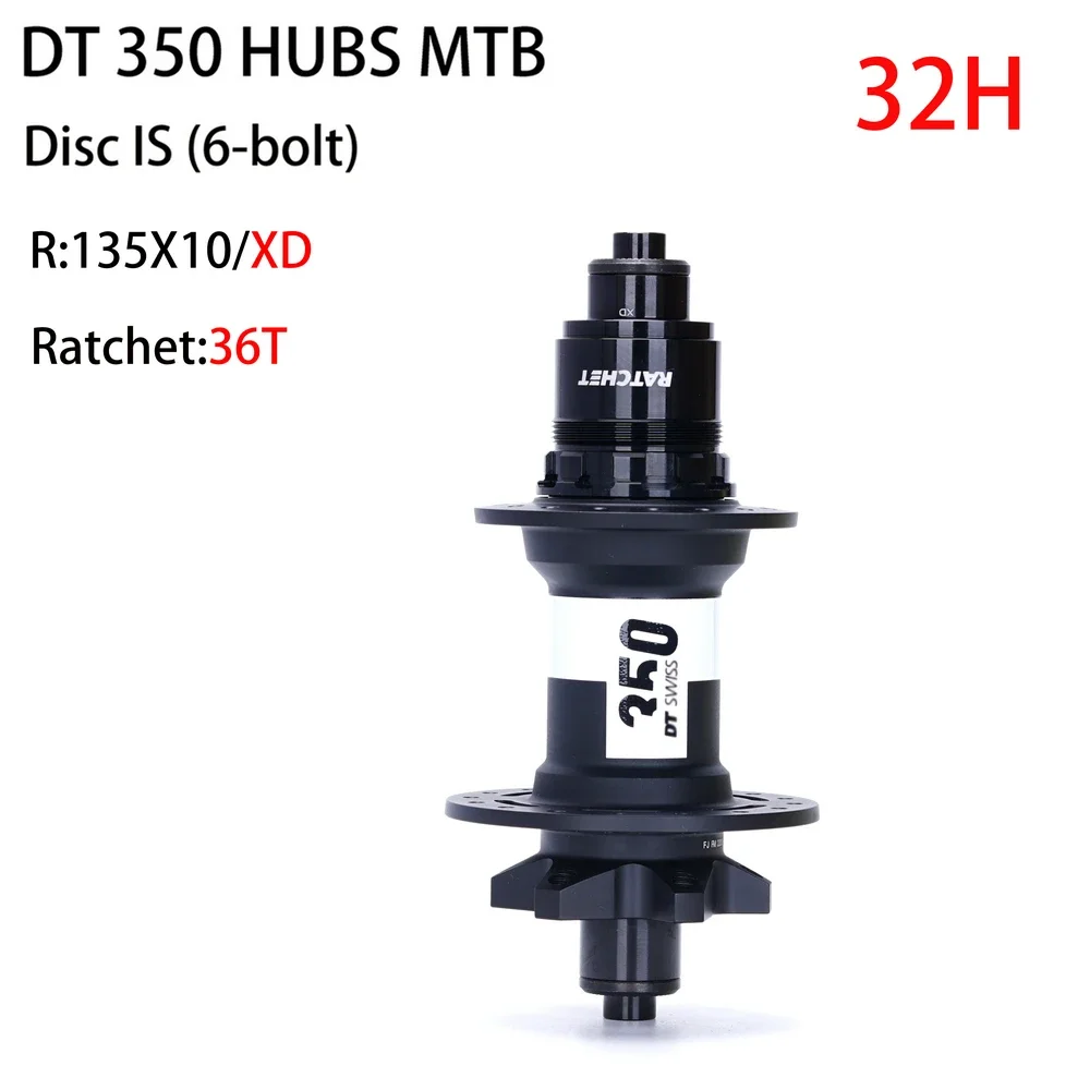 New 2021 Original DT350 MTB Bicycle Classic Pull Wheel Hub 32H 28H 6-pin Disc Brake Front 100*9 rear 135*10 36T Ratchet 148x12