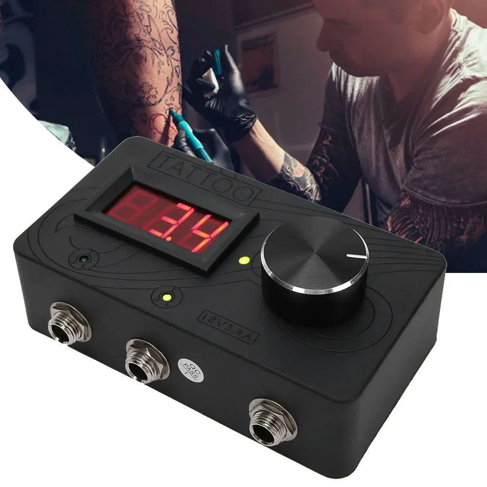 Tattoo Accessories Tattoo Power Supplies 3 Hole Dual Mode Tattoos Power Source For LED Display Professional Tattoo Supplies Kit