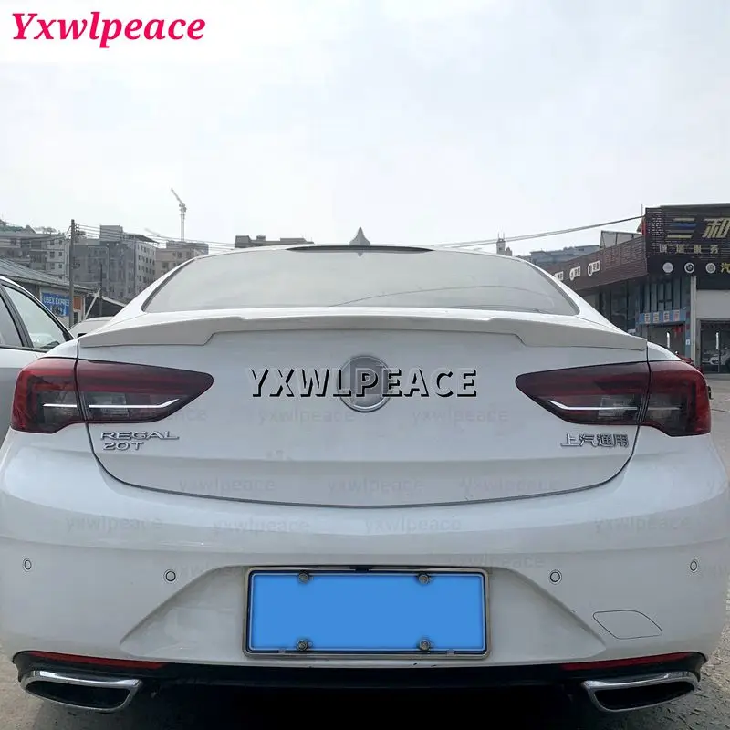 

For Buick Regal Opel Badge Spoiler 2017 2018 2019 2020 2021 ABS Plastic Rear Spoiler Trim Rear Lip Trunk Spoiler Auto Parts