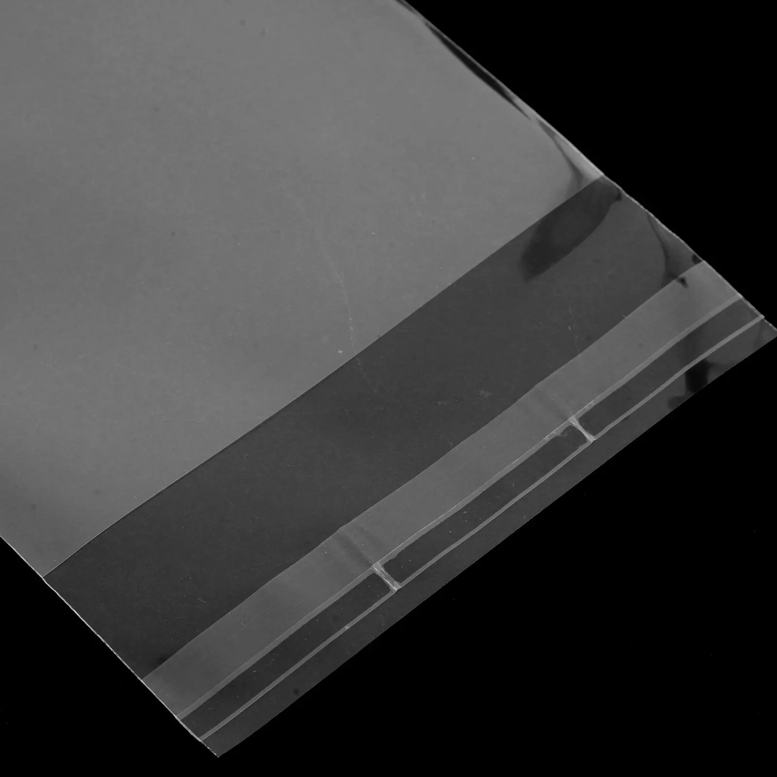 200Pcs Small Card Protective Sleeves 3 Inch Clear Plastic Self-Sealing Bags Enhanced Aesthetic Appeal for Trade Shows Desk