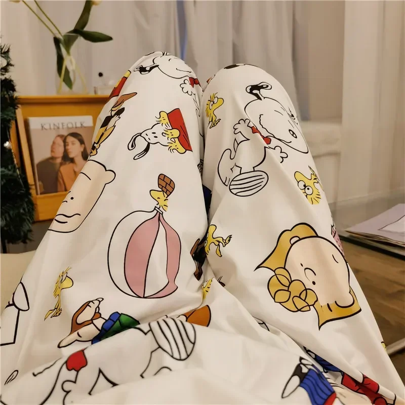 New Snoopy Pajama Pants for Women Casual and Comfortable Fall Winter Home Costumes Street Wear Sleep Cute Underwear Girls Gifts