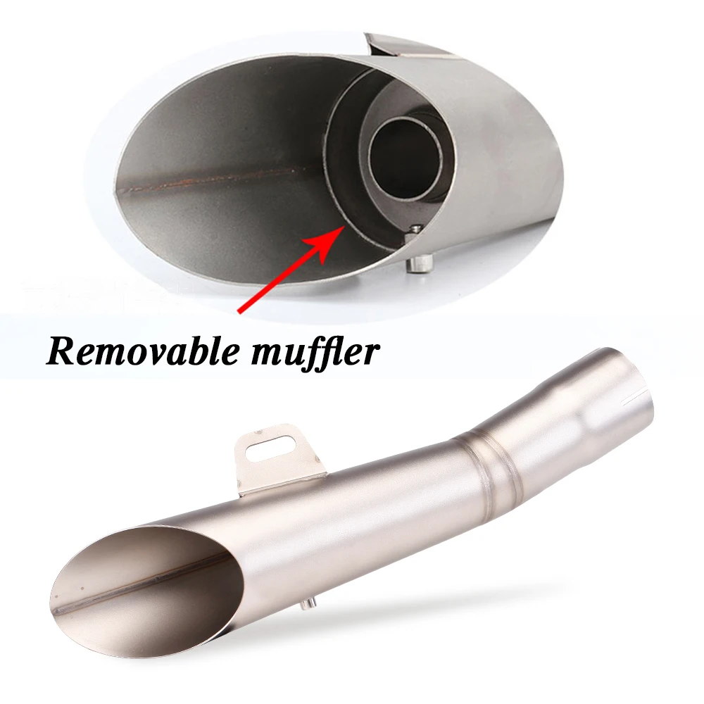 Motorcycle modified sports car for R6 exhaust pipe with detachable muffler GP exhaust pipe