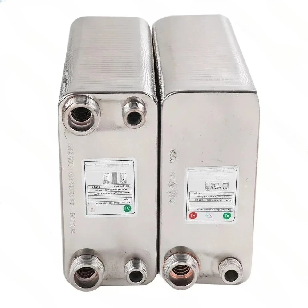 32 38 60 Plates Heat Exchanger Wort Chiller Stainless Steel Homebrew Brewing Beer Cooler Counterflow Chiller Water Heating 2