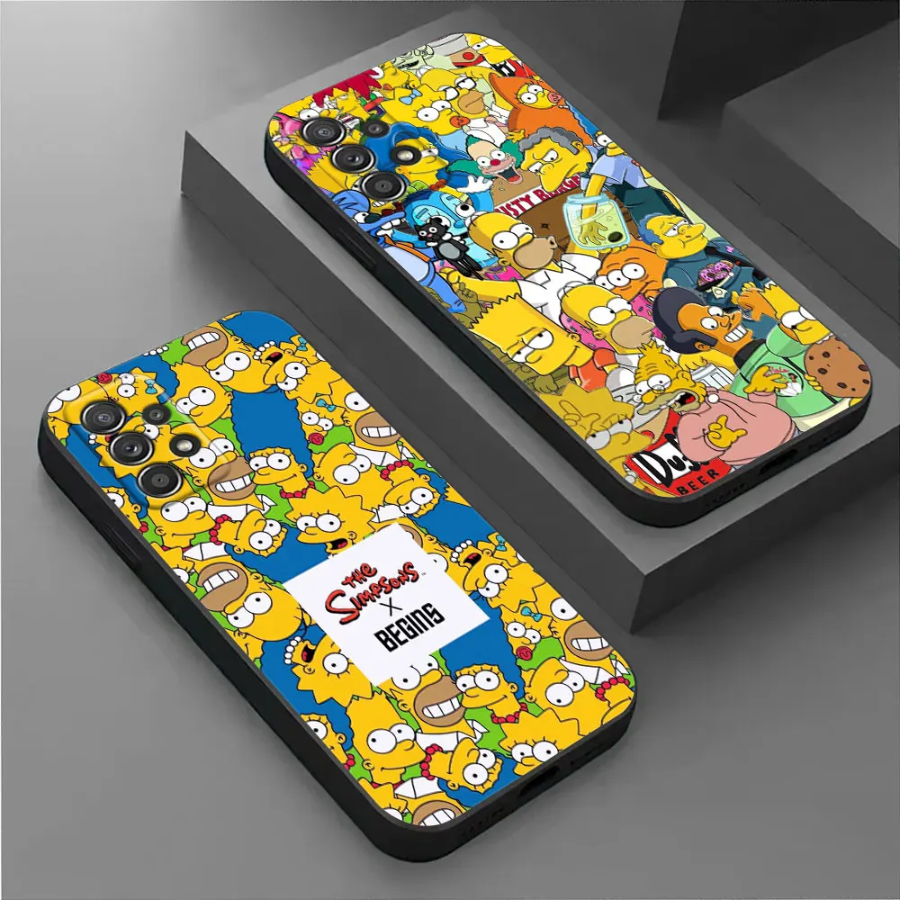 

Cartoon Homer S-Simpson-Family Phone Case For Samsung Galaxy A17 A57 A37 A07 A55 A54 A34 A35 A15 A56 A36 A26 A16 A06 Cover Shell