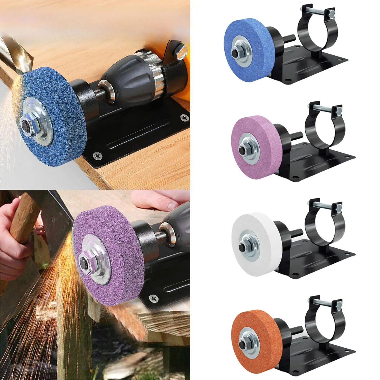 

Electric Drill Cutting Stand Sturdy Tool Accessories Metal Bracket Converter