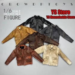 Multi Styles CROW DH TOYS 1/6 Man Soldier Fashion Trendy Leather Jacket Colorful Print Shirt Accessory for 12
