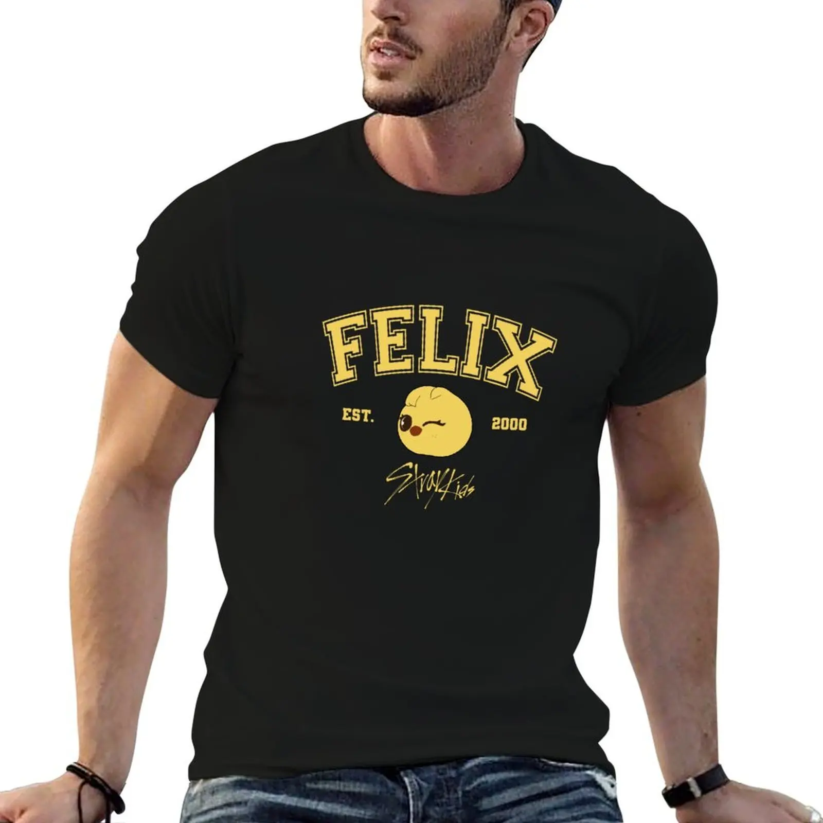 Felix Cute Member T-Shirt summer shirt tops mens t shirt graphic