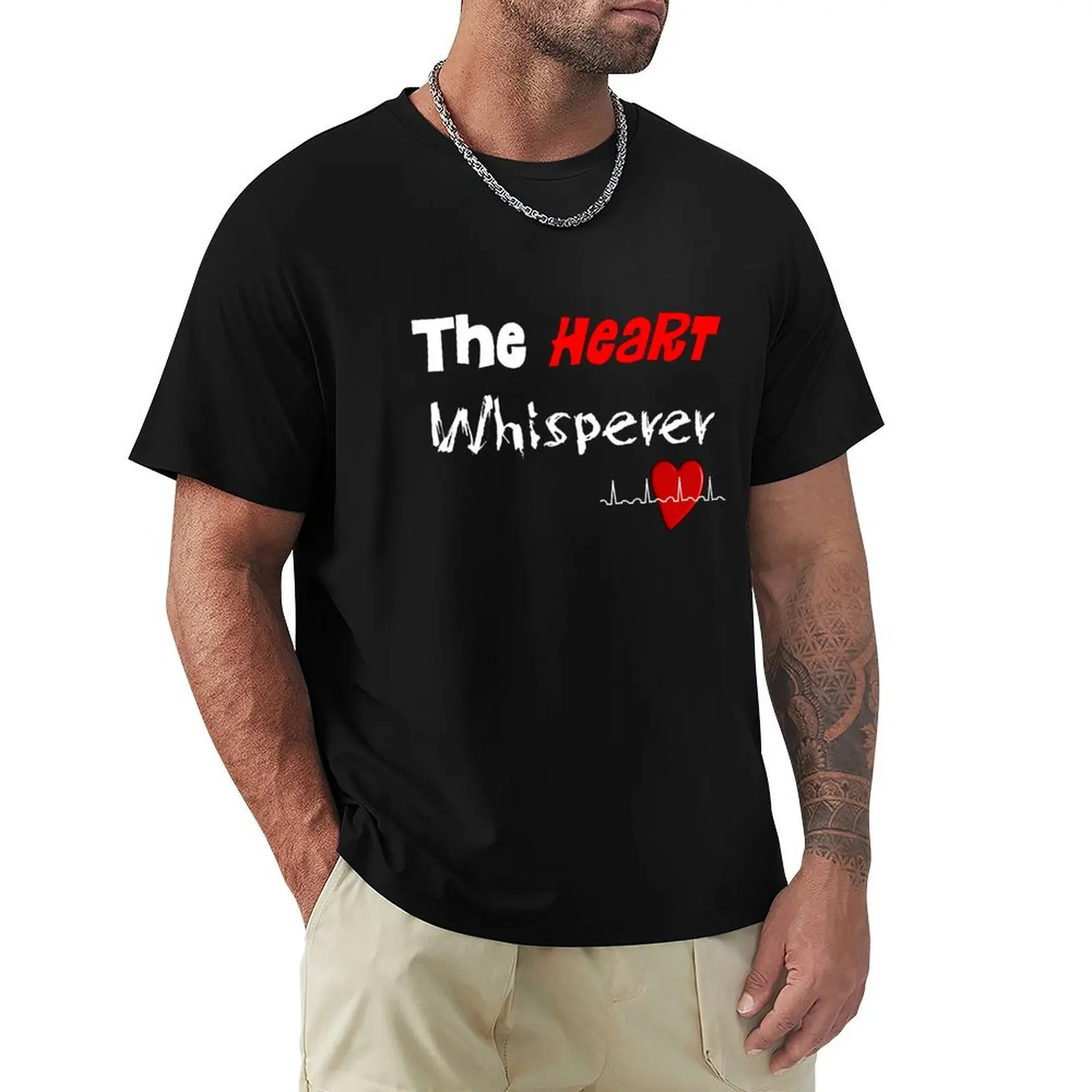 

The Heart Whisperer T-Shirt oversized blue lock mens fashion