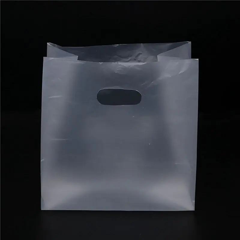 TEXU 400 Pcs Thank You Plastic Gift Bag Plastic Shopping Bag With Handle Christmas Wedding Party Gift Bag Candy Cake Small