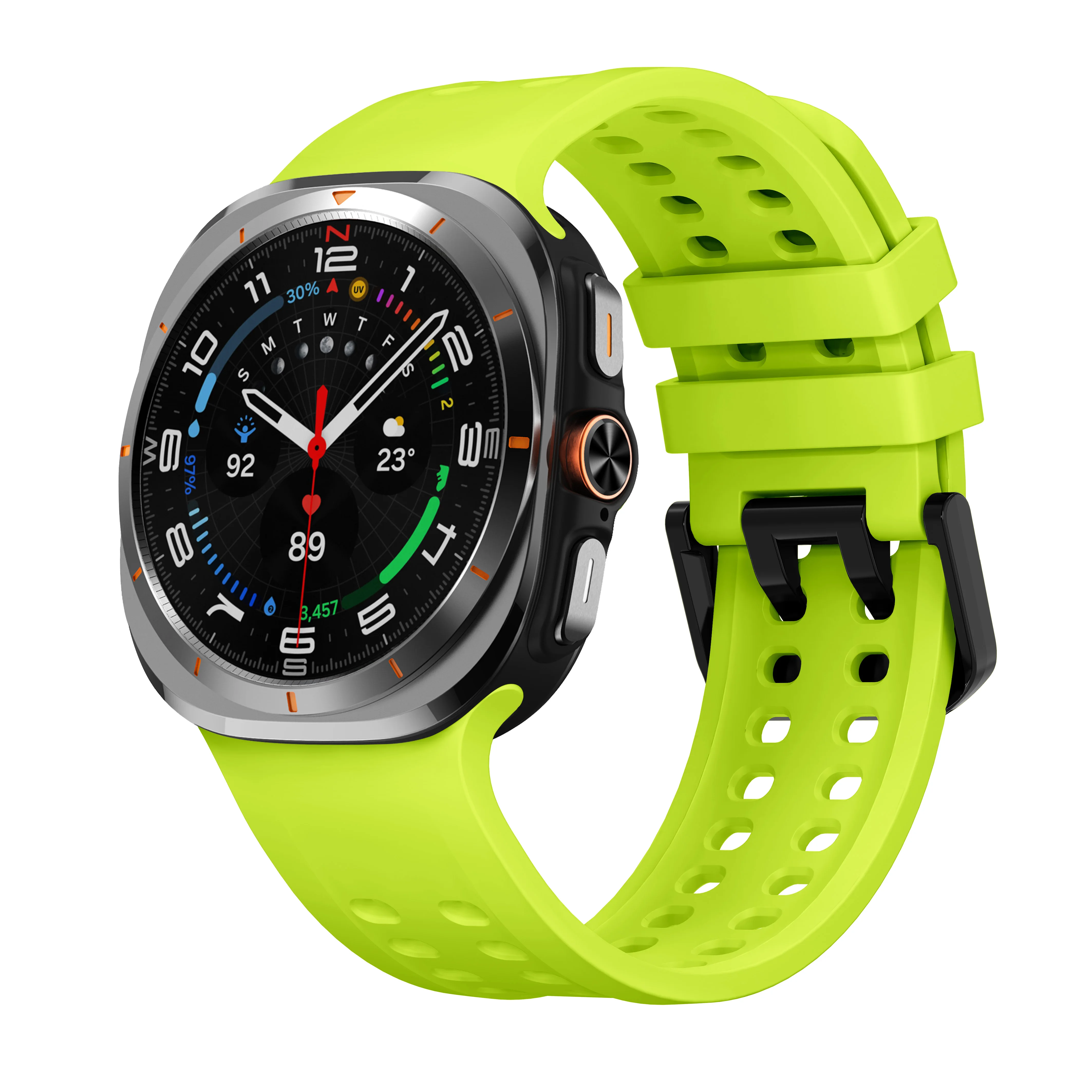 Sportliches Weiches Silikonarmband für Samsung Galaxy Watch Ultra2, Nahtloses Armband für Galaxy Ultra 2025 47mm Zubehör – Detail 35