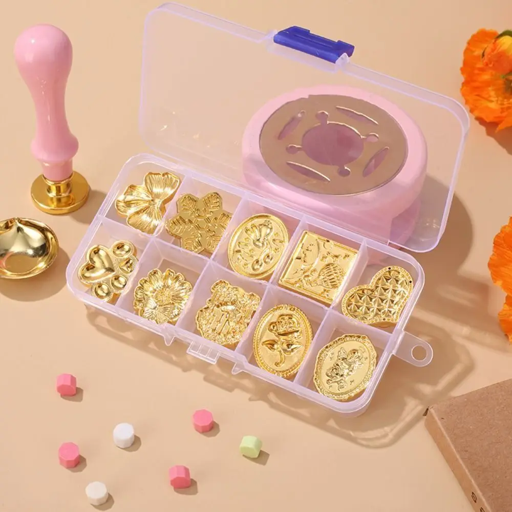 DIY Tool Rose Sealing Wax Seals Head Snowflake Flowers Retro Sealing Wax Stamp Head Butterfly Leaf