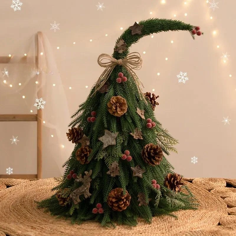 Simulation Elf Christmas Tree Set DIY PE Desktop Ornament Holiday Decoration