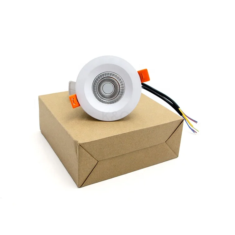 RGBW DMX512 Control Ceiling Recessed Downlight Dimmable Multi-Color Atmosphere Lamp for Hotel Club Home Lighting
