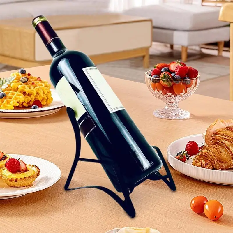 Metal Wine Display Holder Organizer Chair Shape Wine Racks Strong Load-Bearing Wine Bottle Rack For Dining Table Display Rack