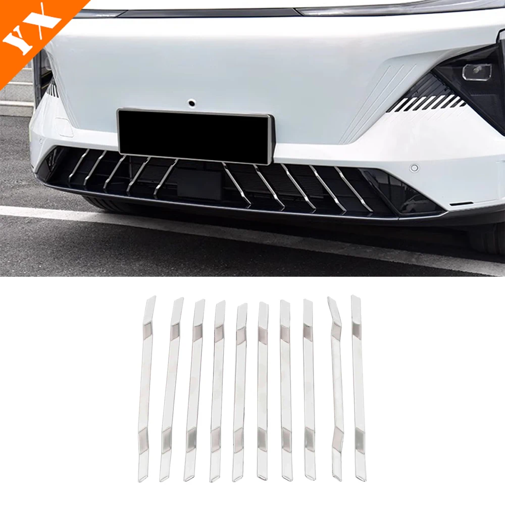 

For GEELY Galaxy L7 2023-2024 Car Accessories Stainless Front Grille Hood Engine Decor Sticker Cover Look Trim Moulding