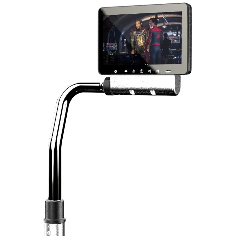 13.3 بوصة حافلة VOD اللوحي شاشة أندرويد سوينغ الذراع متعدد USB مشغل الوسائط بلوتوث LCD مشغل ديفيدي كومبو حافلة المقعد الخلفي