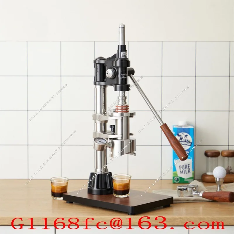 Hand Pressure Coffee Machine, Manual Espresso Commercial Household, Outdoor Extraction Variable Pressure Pull Rod Coffee Machine