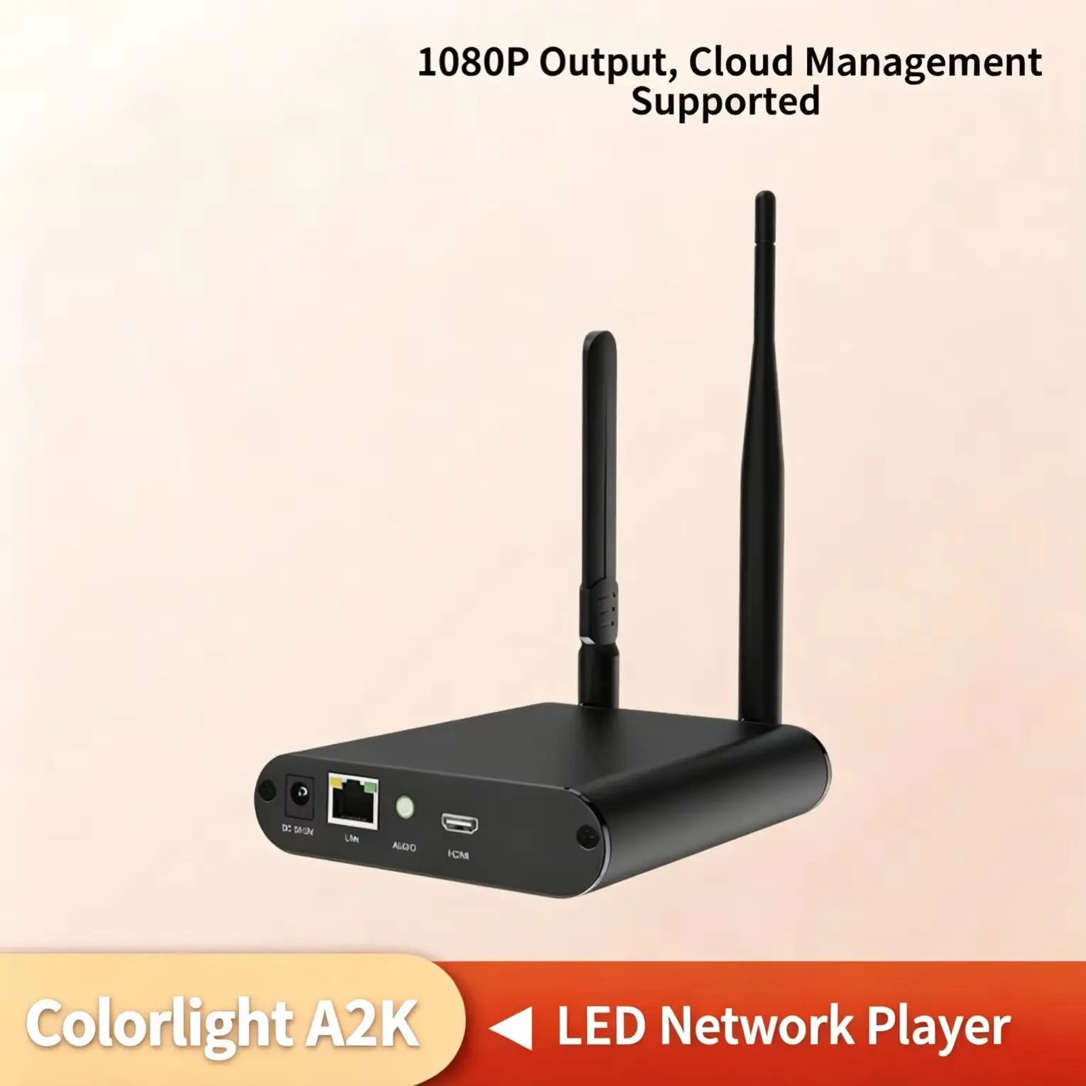 KLT-A35A2K LED Cloud Network Player Full Color Asynchronous Wireless Media Player Box for LED Ad Screen