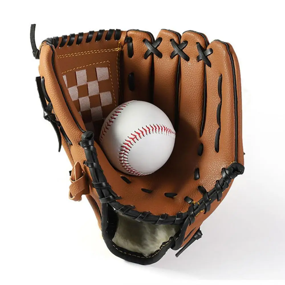 Rękawice baseballowe Faux Leather Kids dorosły trening lewostronny rękawice baseballowe Softball wysokiej jakości rękawice sportowe